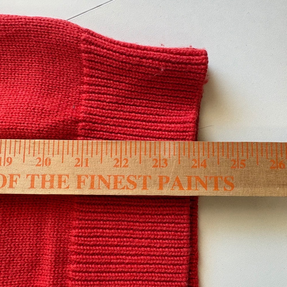 J. Crew Sweater Women Small Red Fair Isle Wool Blend Nordic Pullover 30054 - Picture 7 of 8